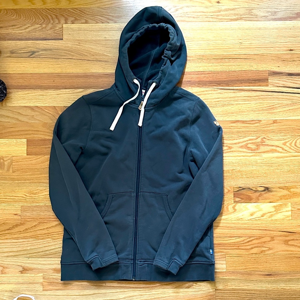 Fjallraven Dark Navy/Gray Hoodie Sweatshirt